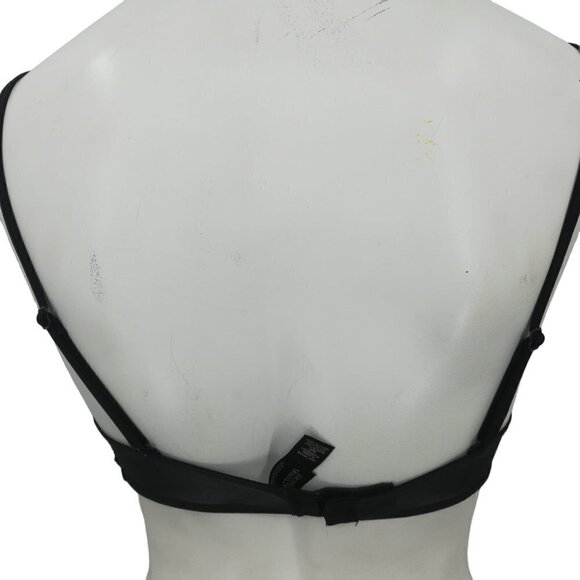 Victorias Secret Very Sexy Plunge Bra Blue Black Lace Size 32C Padded Underwire - Picture 5 of 10